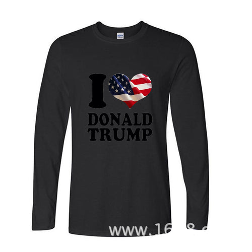 I Love Donald Trump USA American Flag