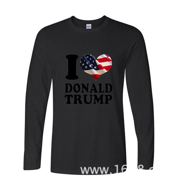I Love Donald Trump USA American Flag